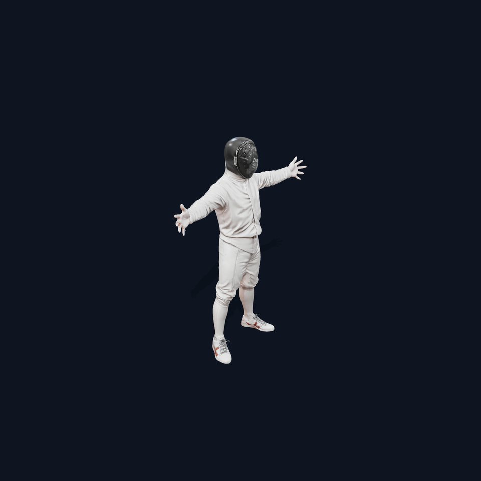 Elegant Fencer Attire model pack